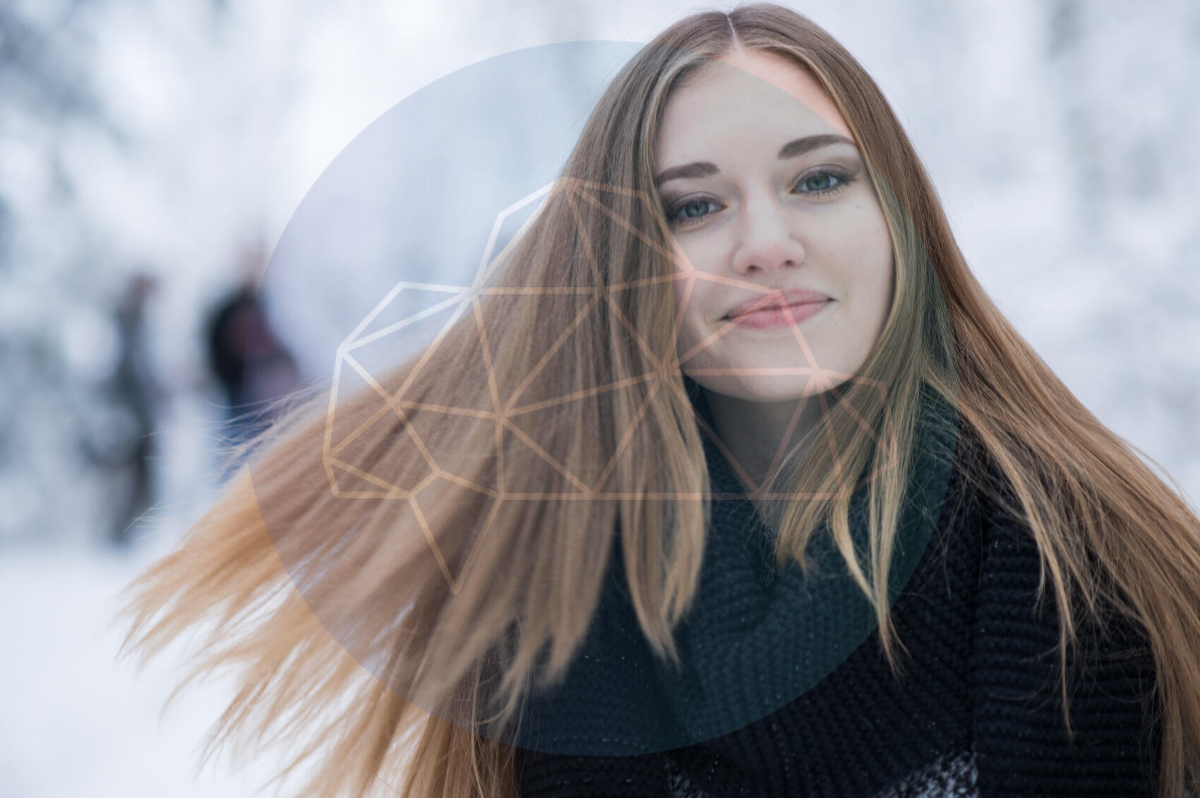 Foto mit transparentem Wasserzeichen